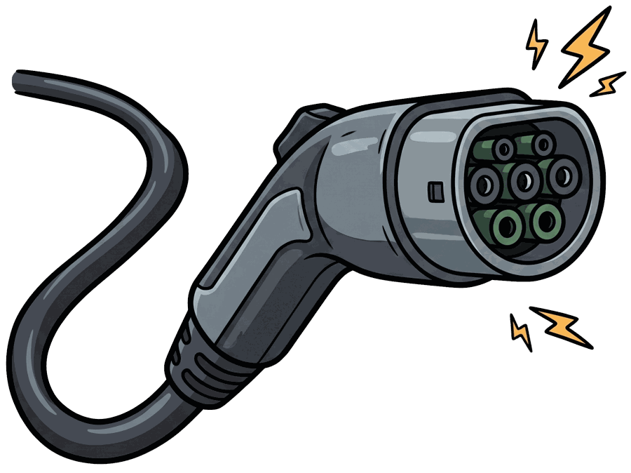EV charger plug