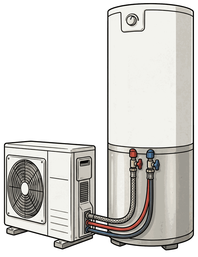 Hot water heat pump