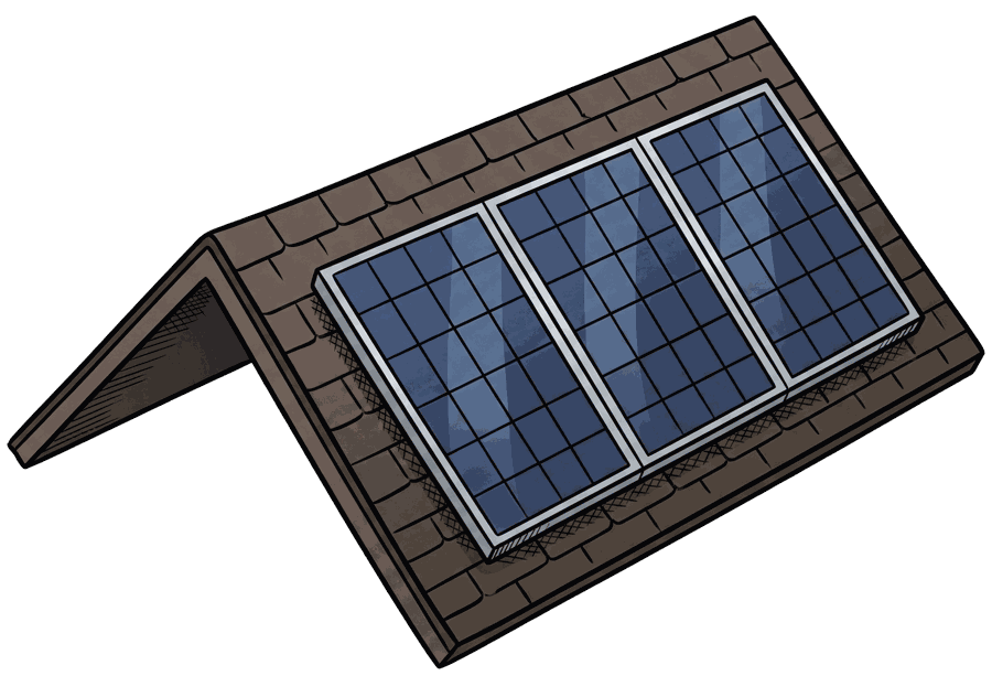 Rooftop solar panels